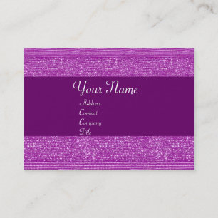 TARJETA DE VISITA MONOGRAMA DE COJAS DE MODA PURPLE