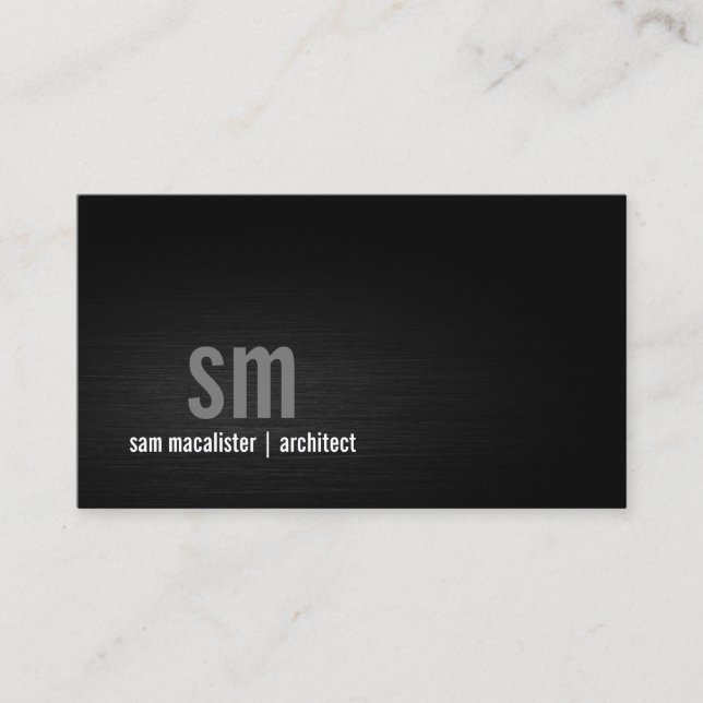 Tarjeta De Visita Monograma de construcción de arquitectos (Anverso)