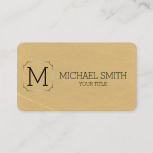 Tarjeta De Visita Monograma de cosecha