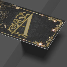 Monograma de espuma negra