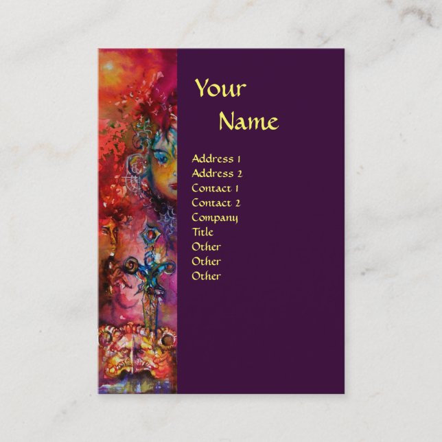 Tarjeta De Visita Monograma de EXCALIBUR (Anverso)