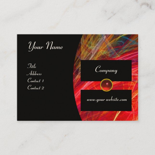 Tarjeta De Visita monograma de gema PHOTON (Anverso)
