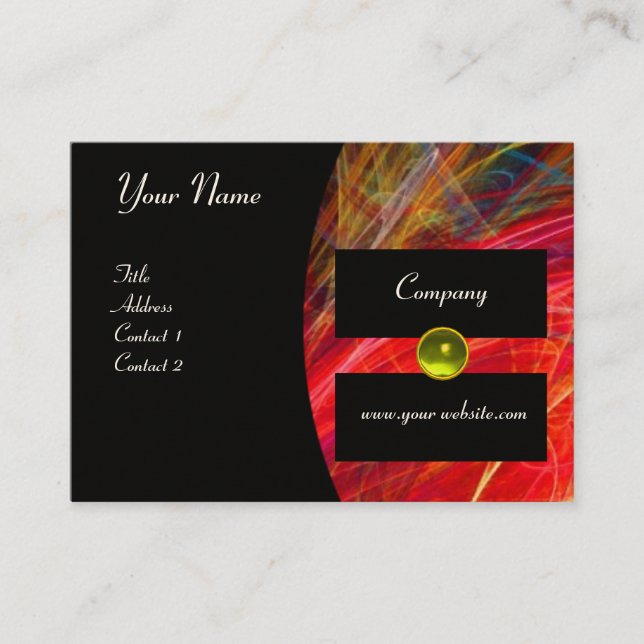 Tarjeta De Visita monograma de gema PHOTON (Anverso)