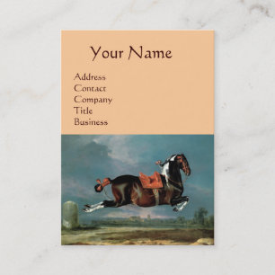 Tarjeta De Visita Monograma de la cría de "Ceherán" en el caballo de