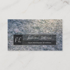 Tarjeta De Visita Monograma de la estructura de mármol blanco de már