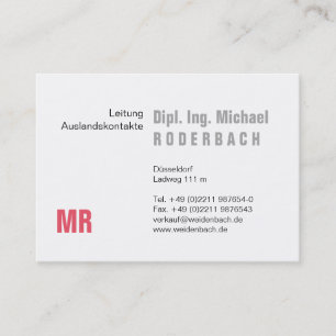 Tarjeta De Visita Monograma de Mit