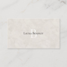 Tarjeta De Visita Monograma de negocios con estilo de lujo simple y 