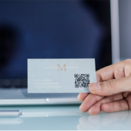 Tarjeta De Visita Monograma de nombre personalizado