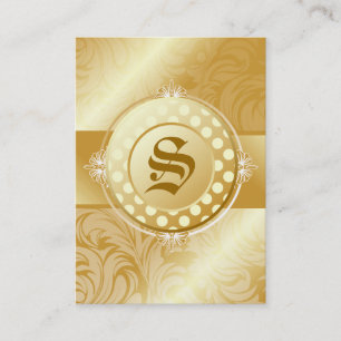 Tarjeta De Visita monograma de oro del azúcar 311-Superfine