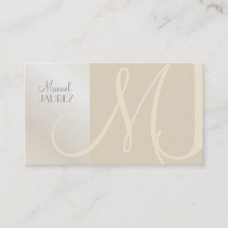 Tarjeta De Visita Monograma de PixDezines, Moda, elegante, sin tiemp