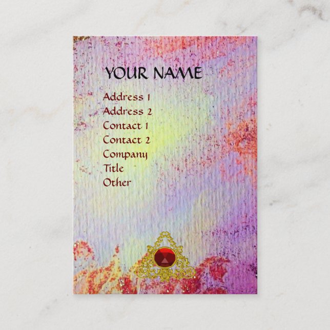 TARJETA DE VISITA MONOGRAMA DE RECUERDOS LUMINOSOS (Anverso)