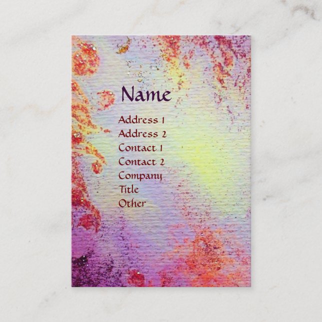 TARJETA DE VISITA MONOGRAMA DE RECUERDOS LUMINOSOS (Anverso)