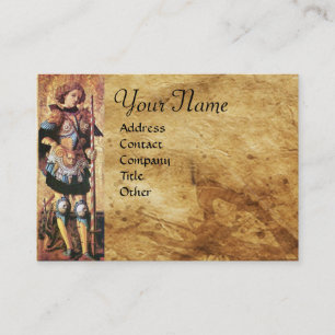 Tarjeta De Visita Monograma de SAINT GEORGE y DRAGON