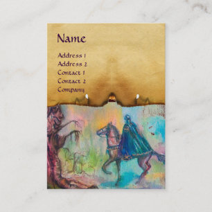 TARJETA DE VISITA MONOGRAMA DE TEMPTACIÓN/PARCHE DE COCINA OSCURA