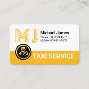 Tarjeta De Visita Monograma De Tu Nombre Conduciendo Con Estilo 