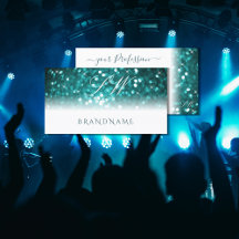 Monograma del Purpurina espumoso Verde azulado bla