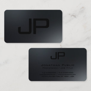 Tarjeta De Visita Monograma elegante de plantilla Minimalista modern