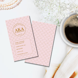 Tarjeta De Visita Monograma empresarial Personalizado de Trellis de