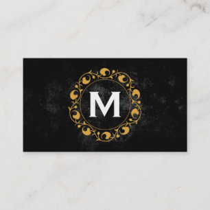 Tarjeta De Visita Monograma floral II   Lux
