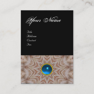 Tarjeta De Visita Monograma HAIR STYLIST ,azul zafiro negro