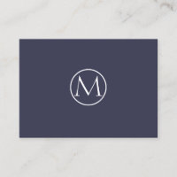 Monograma índigo elegante