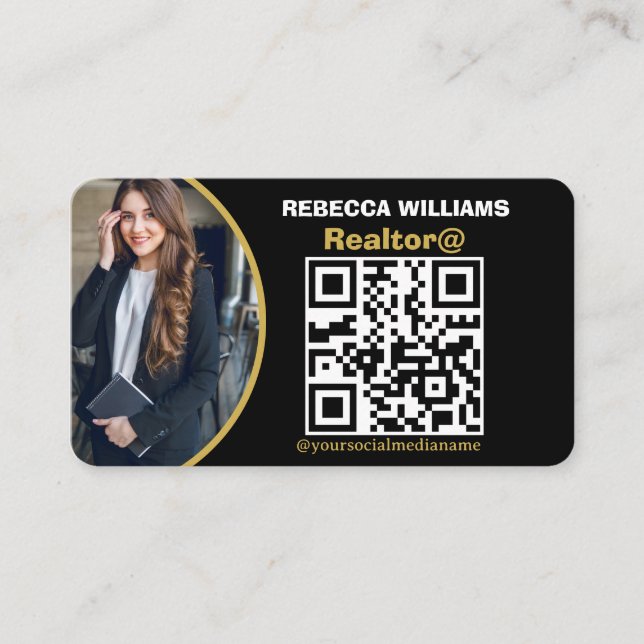 Tarjeta De Visita Monograma inmobiliario moderno 2025 (Anverso)