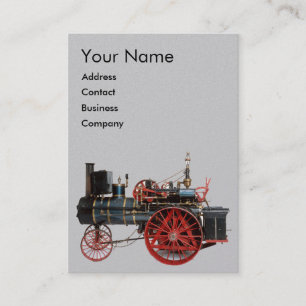 TARJETA DE VISITA MONOGRAMA LOCOMOTIVO DE VINTAJE