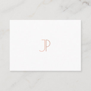 Tarjeta De Visita Monograma Lujo Elegante Moderno Diseño Lujo