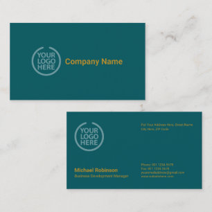 Tarjeta De Visita Monograma minimalista con logotipo Tosca elegant
