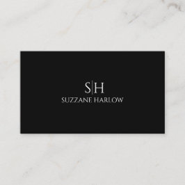 Tarjeta De Visita Monograma minimalista moderno