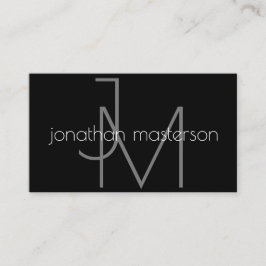 Tarjeta De Visita Monograma minimalista profesional moderno