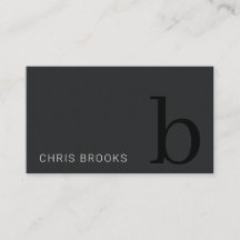 Monograma mínimo simple blanco y negro inicial