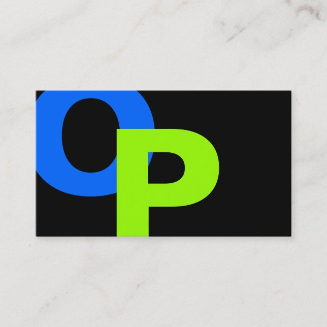 Tarjeta De Visita Monograma moderno 22 (Anverso)