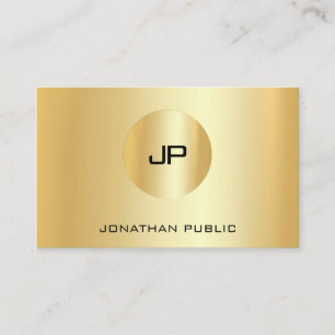 Tarjeta De Visita Monograma moderno profesional elegante con aspecto