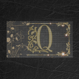 Tarjeta De Visita Monograma moderno profesional masculino único