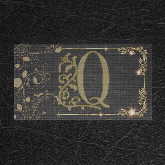 Tarjeta De Visita Monograma moderno profesional masculino único (Subido por el creador)