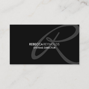 Tarjeta De Visita Monograma moderno y elegante