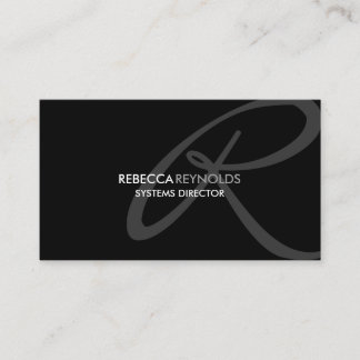 Tarjeta De Visita Monograma moderno y elegante