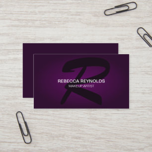 Tarjeta De Visita Monograma moderno y elegante