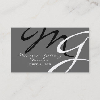 Tarjeta de visita Monograma Personalizado personal