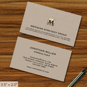 Tarjeta De Visita Monograma profesional