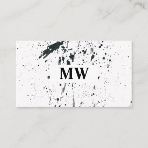 Tarjeta De Visita Monograma Profesional Artístico