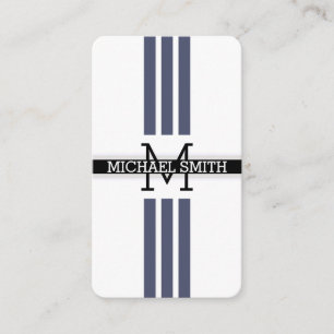 Tarjeta De Visita Monograma profesional Bandas de Independencia Mode