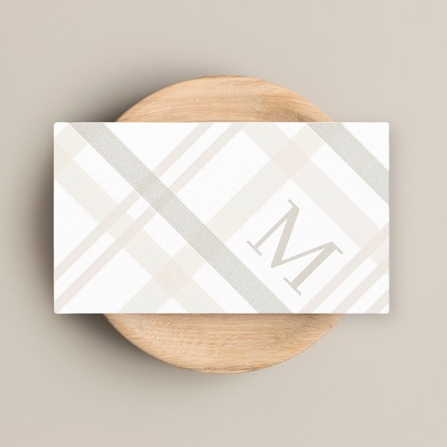 Tarjeta De Visita Monograma profesional de lujo minimalista (Subido por el creador)