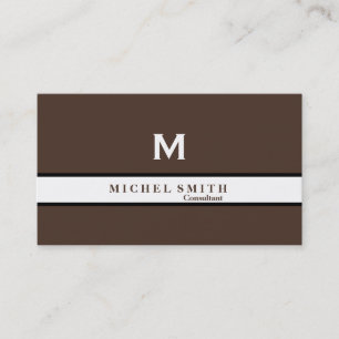 Tarjeta De Visita Monograma profesional elegante Cosmetólogo Gold