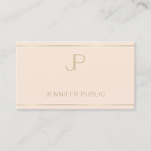 Tarjeta De Visita Monograma profesional Elegante estilo moderno Prem