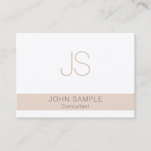 Tarjeta De Visita Monograma profesional elegante personalizado moder