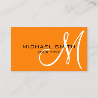 Tarjeta De Visita Monograma profesional Minimalista