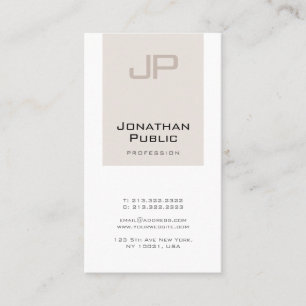 Tarjeta De Visita Monograma profesional moderno creativo