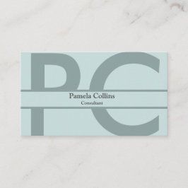 Tarjeta De Visita Monograma profesional moderno y elegante